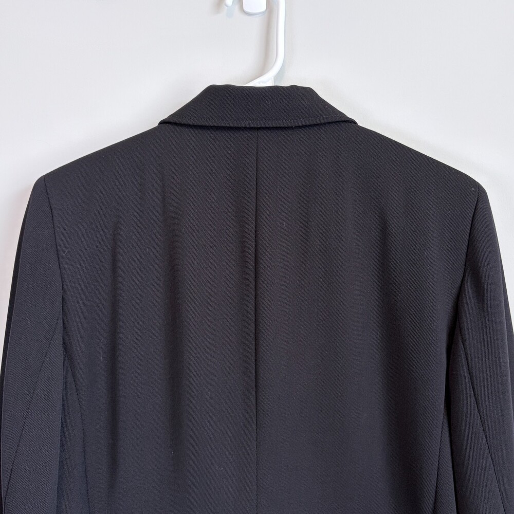 Lauren Ralph Lauren VTG Wool Crest Blazer Gold Button Preppy 90s Black Size 10 - Picture 15 of 16